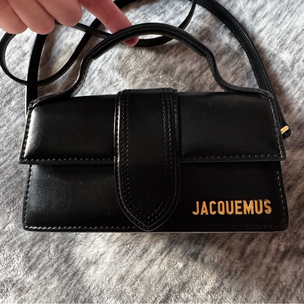 Jacquemus The Bambino Black Leather Women's Bag Crossbody - Picture 4 of 15